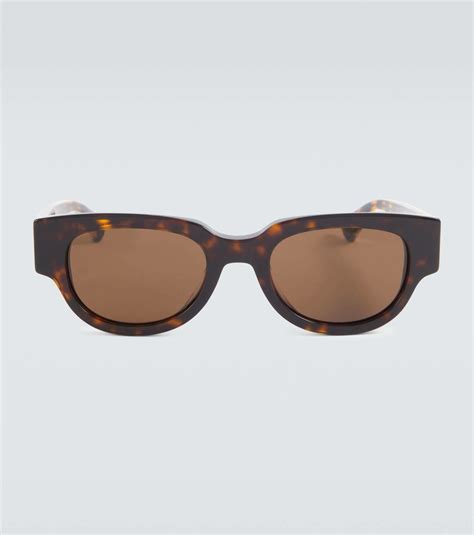 bottega veneta eyewear tortoiseshell oval sunglasses